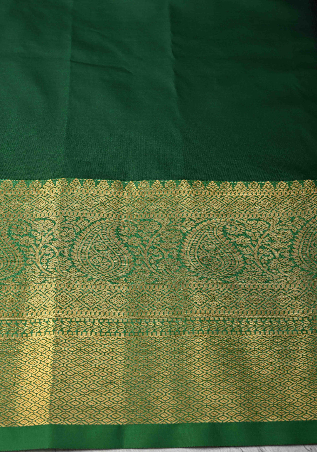 Magenta Kanjivaram Semi Silk Saree with Zari Buttas and Contrast Zari Border