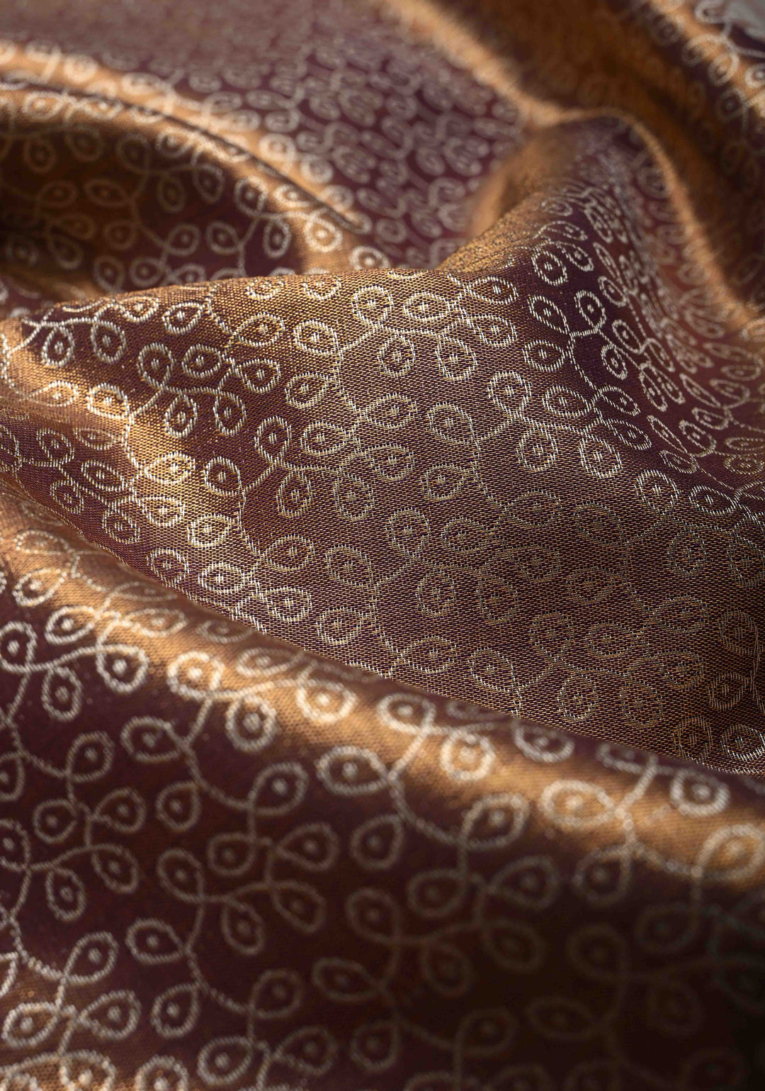 Purple Rangoli Brocade Kanjivaram  Semi Silk Saree with Meenakari Zari Border