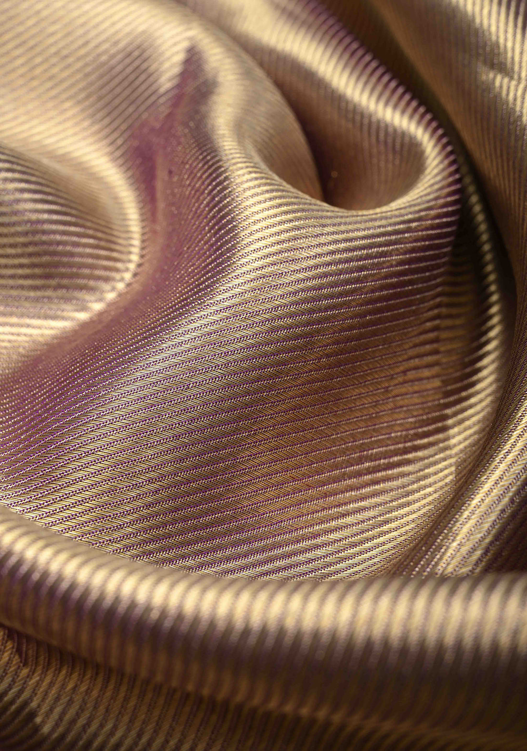 Purple Dual tone Tissue Brocade Kanjivaram Pure Silk Saree with Zari Border | SILK MARK CERTIFIED