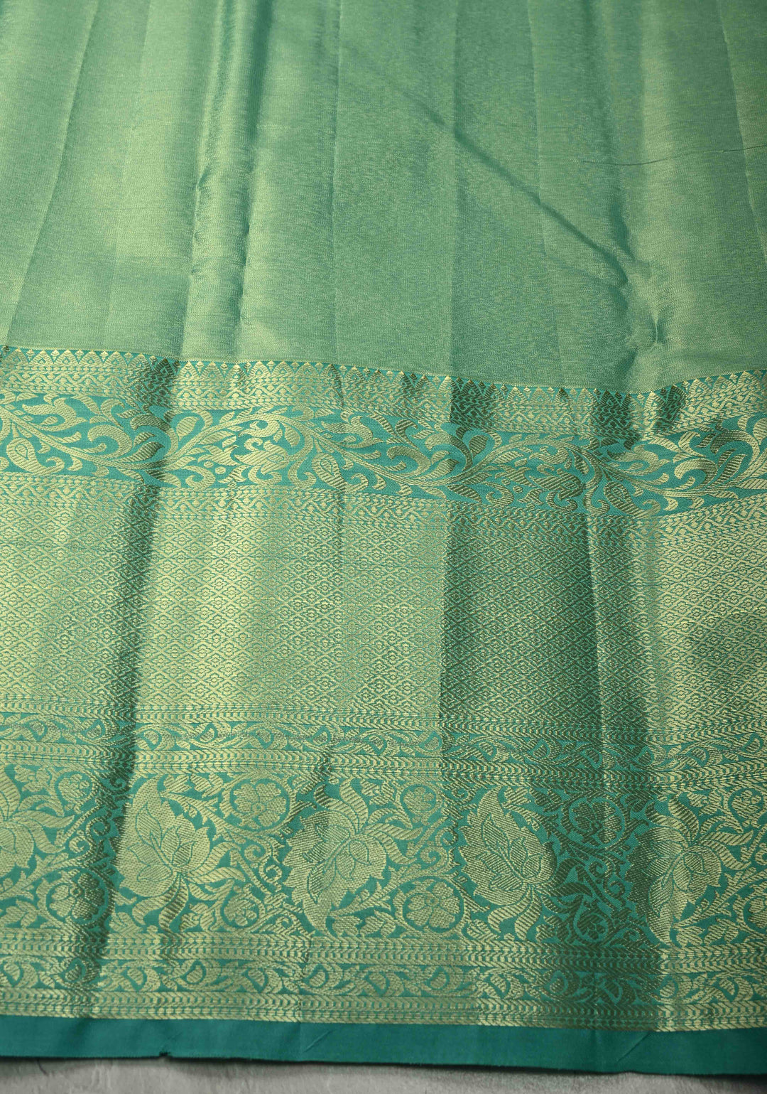 Exquisite Yellow Kanjivaram Tissue Semi Silk Saree with Floral Brocade Jaal and Contrast Wide Zari Border