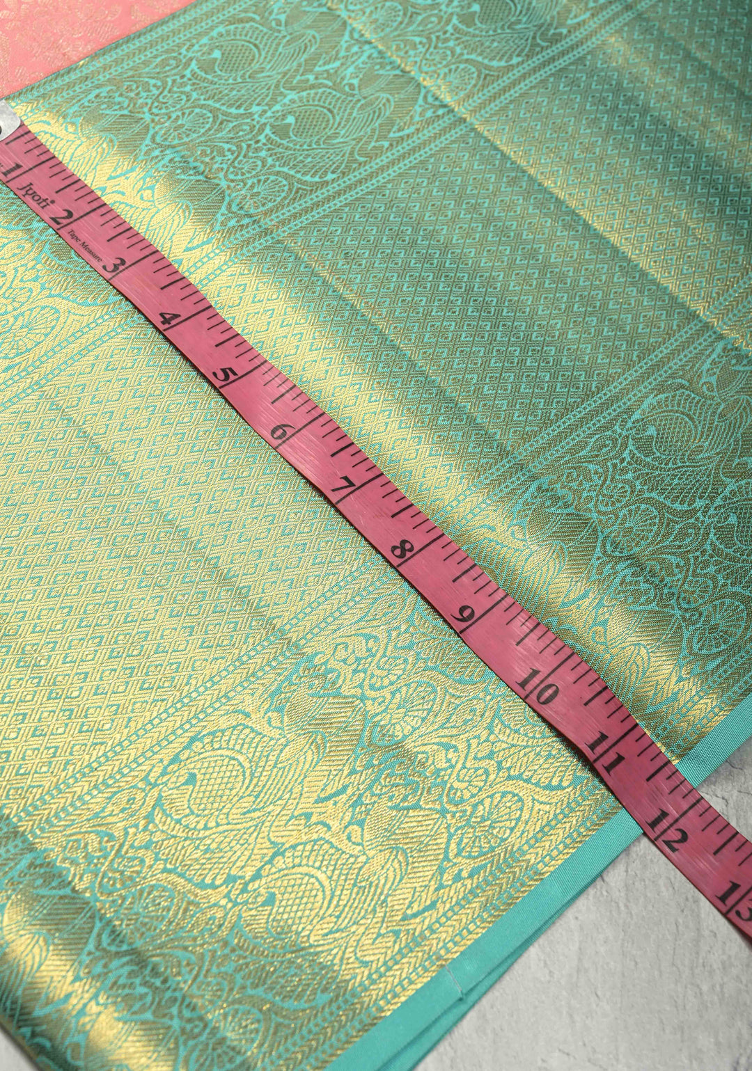 Salmon Pink Kanjivaram Pure Silk Saree with Silver Floral Jaal and Contrast Wide Zari Border | SILK MARK CERTIFIED | SHOBITAM