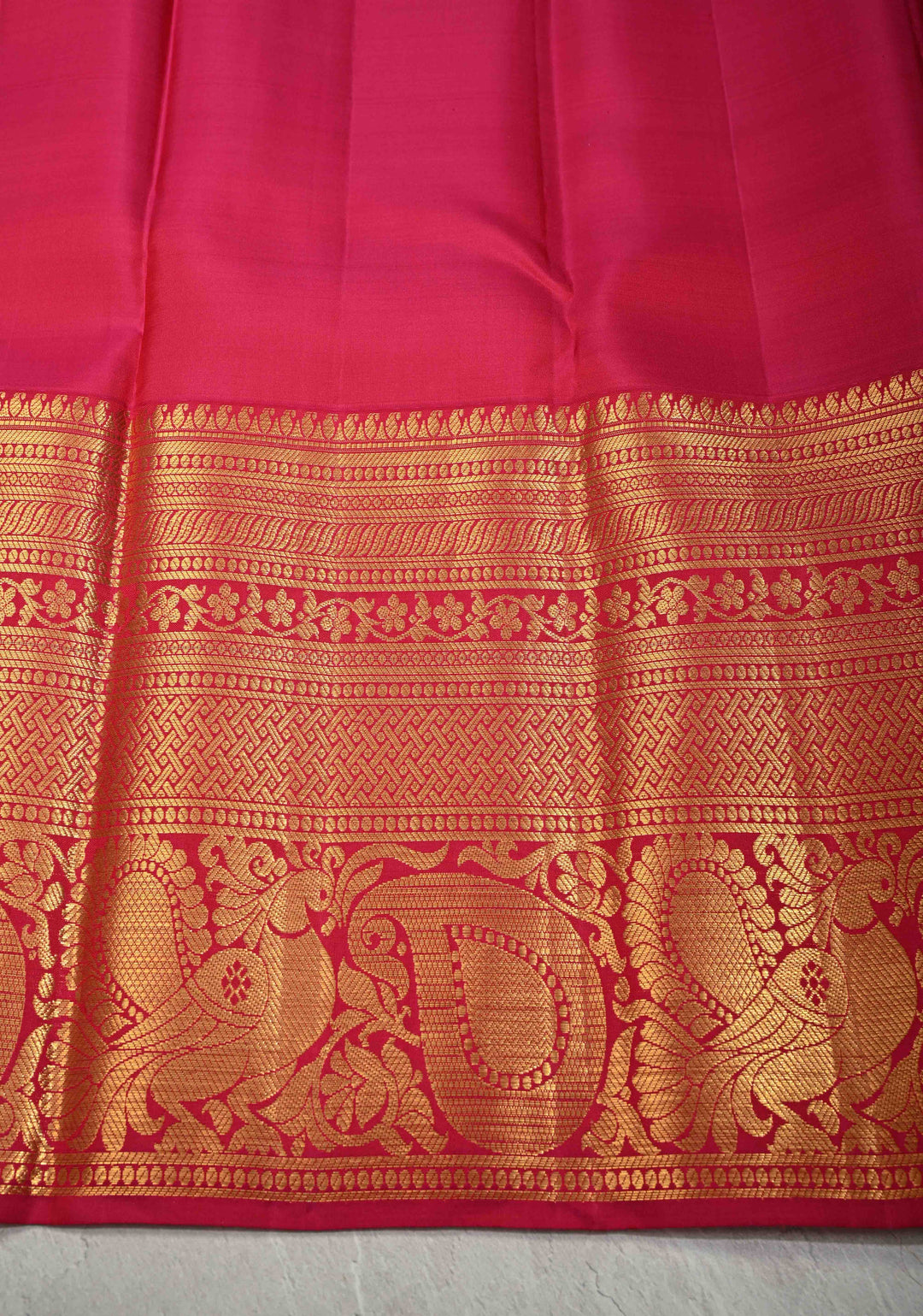 Lavender Mauve Kanjivaram Pure Silk Saree with Silver Zari Brocade and Contrast Wide Zari Border | SILK MARK CERTIFIED