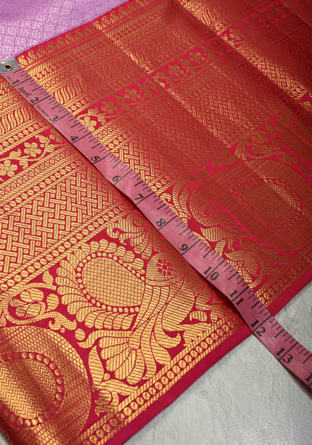 Lavender Mauve Kanjivaram Pure Silk Saree with Silver Zari Brocade and Contrast Wide Zari Border | SILK MARK CERTIFIED