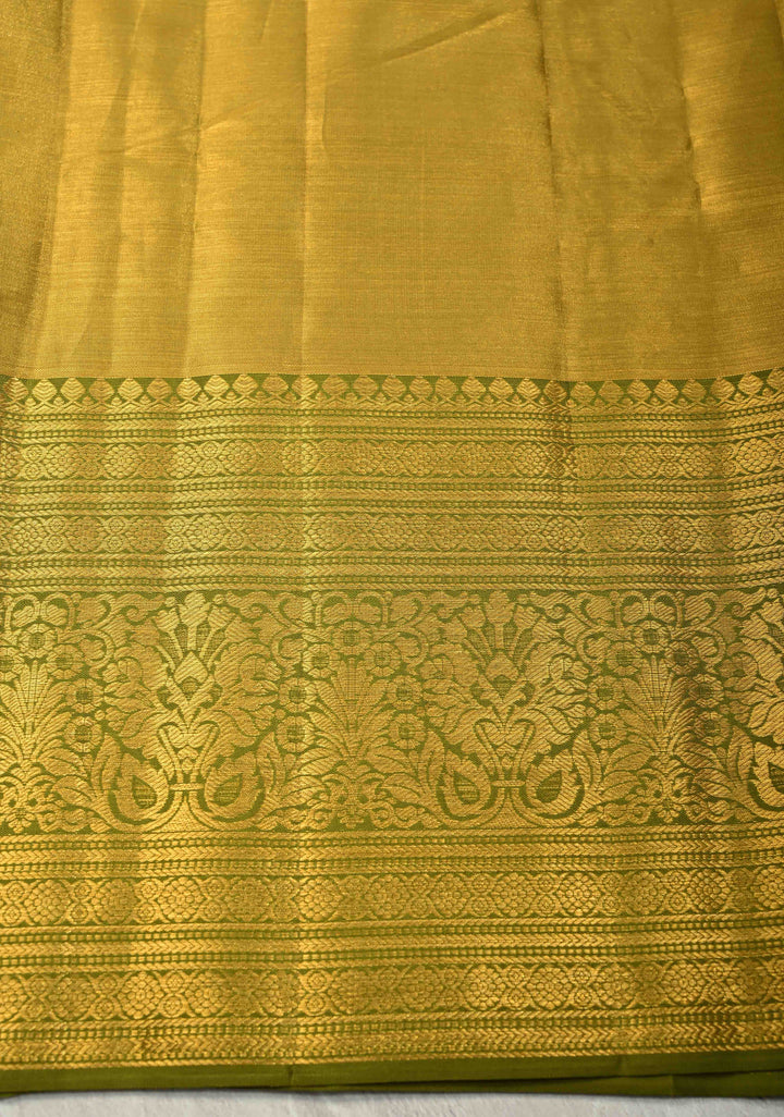 Raspberry Pink Pure Kanjivaram Tissue Silk Saree with Meenakari Floral Jaal and Contrast Zari Border | SILK MARK CERTIFIED