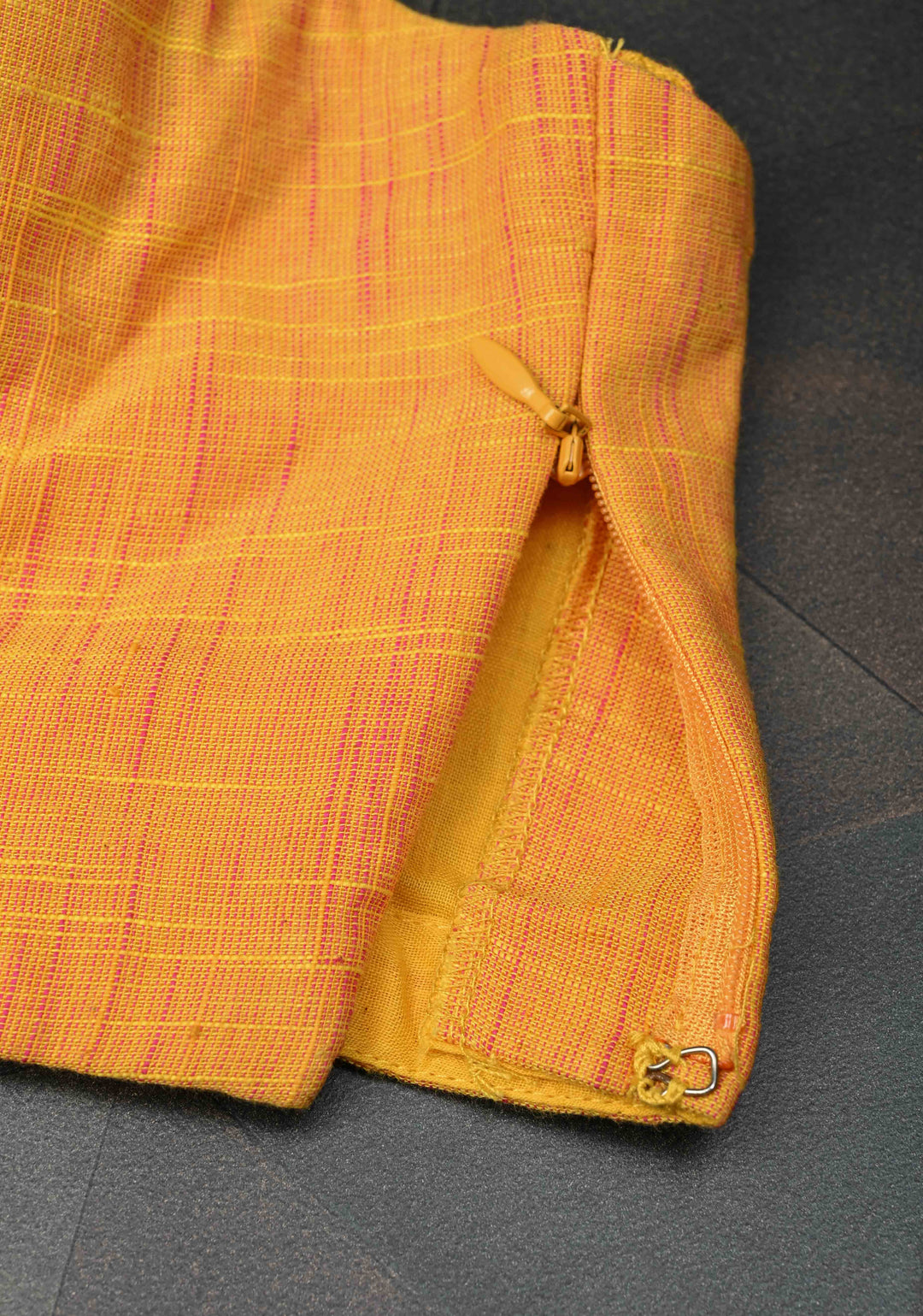 Size 34 Cotton Yellow Sweetheart Neckline With Frill Straps Blouse