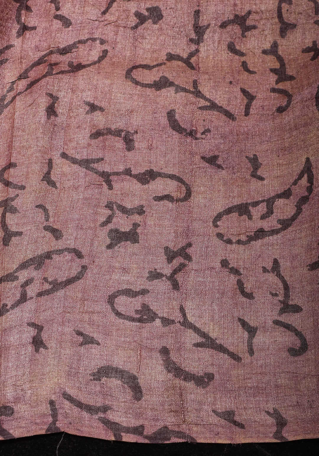 Authentic Vanaspati hand Block Print on Pure Tussar Silk Saree | SILK MARK CERTIFIED