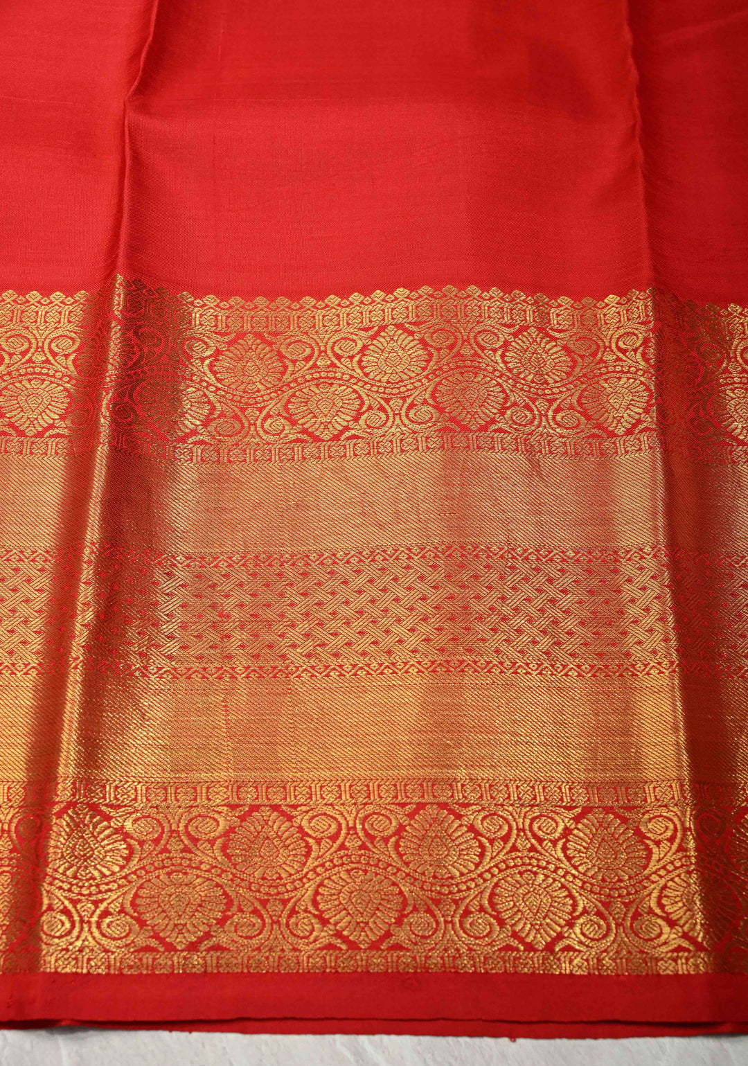 Black Pure Kanjivaram Silk Saree with Floral Digital Print and Contrast Zari Border | SILK MARK CERTIFIED