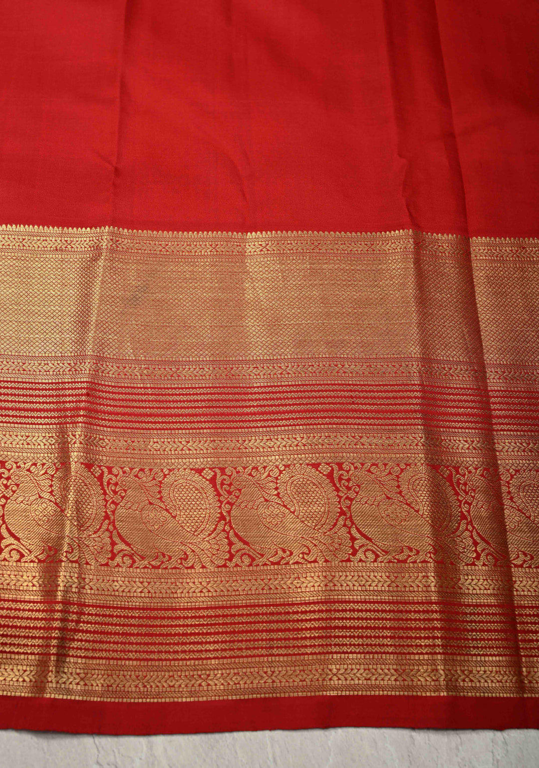 Camel Brown Pure Kanjivaram Silk Saree with Pen Kalamkari Mandala Design Digital Print and Contrast Zari Border | SILK MARK CERTIFIED