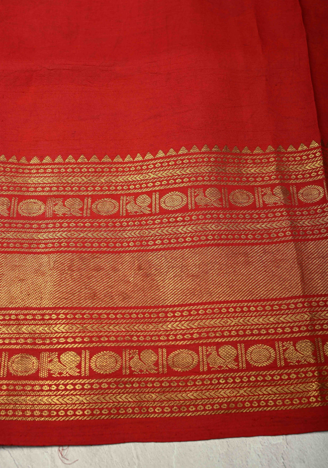 Charcoal Black Authentic  Pen Kalamkari Hand Painted on Pure Kanjivaram Silk Saree with Large Magnolia Design and Contrast Zari Border| SILK MARK CERTIFIED