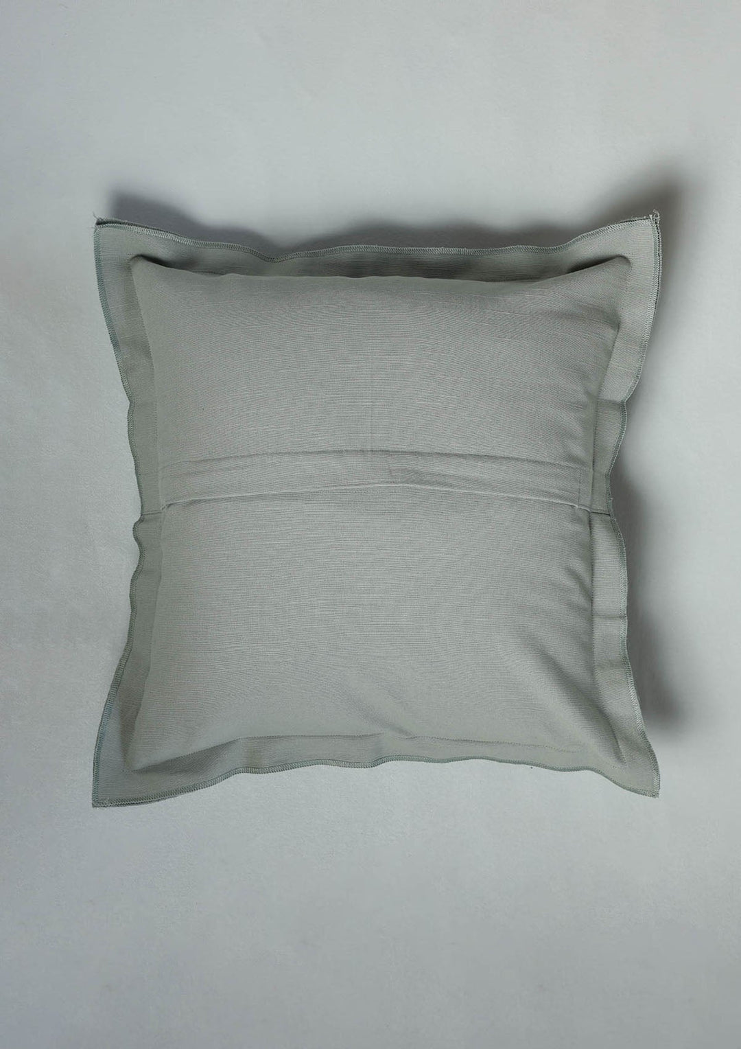 Basil Green Solid 100% Cotton Cushion Cover For Sofa | SHOBITAM