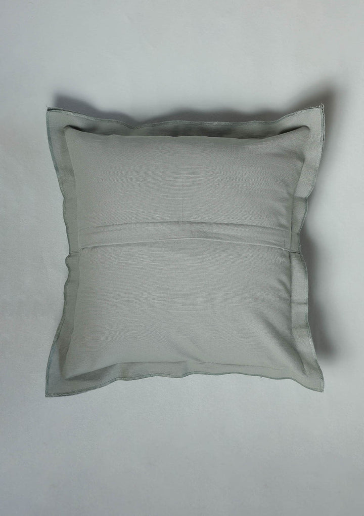 Basil Green Solid 100% Cotton Cushion Cover For Sofa | SHOBITAM