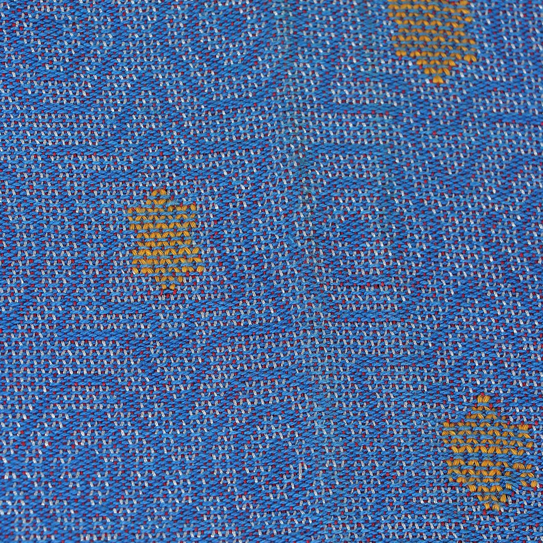Blue Yellow Cotton Table Runner | SHOBITAM