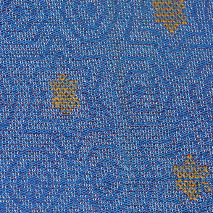 Blue Yellow Cotton Table Runner | SHOBITAM