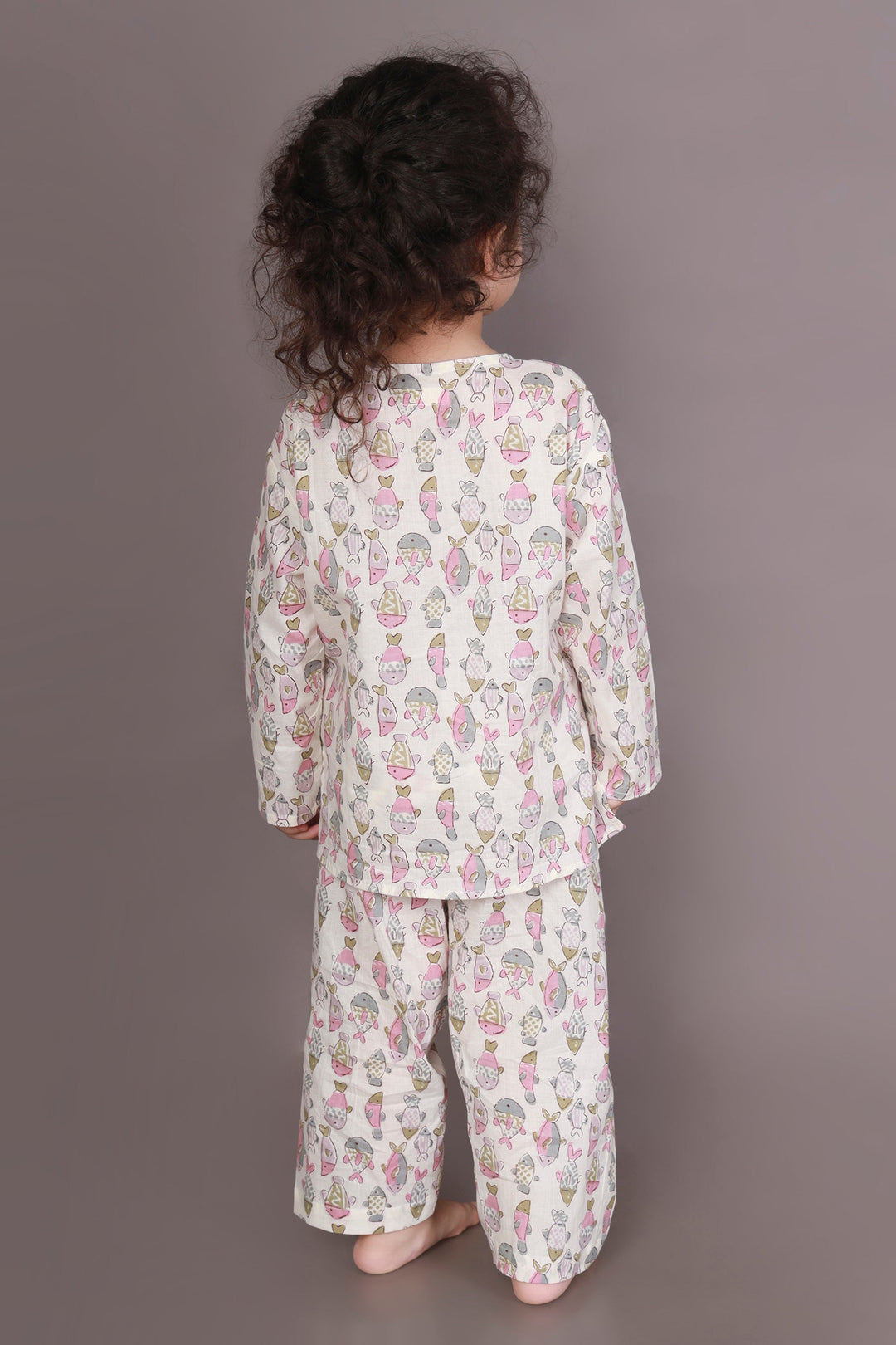 Nemo Land Print Kurta Pajama Nightsuit Set for Kids Unisex | SHOBITAM