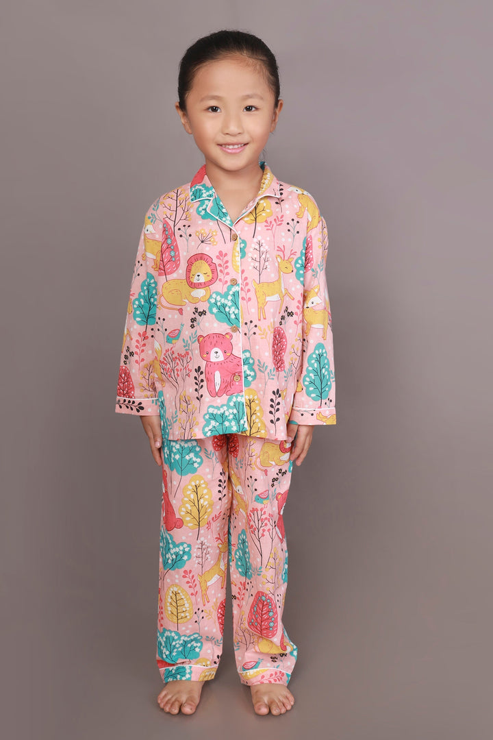 Peachy Simba and Baloo Shirt & Pyjama Nightsuit for Kids Unisex | SHOBITAM