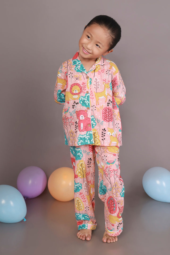 Peachy Simba and Baloo Shirt & Pyjama Nightsuit for Kids Unisex | SHOBITAM