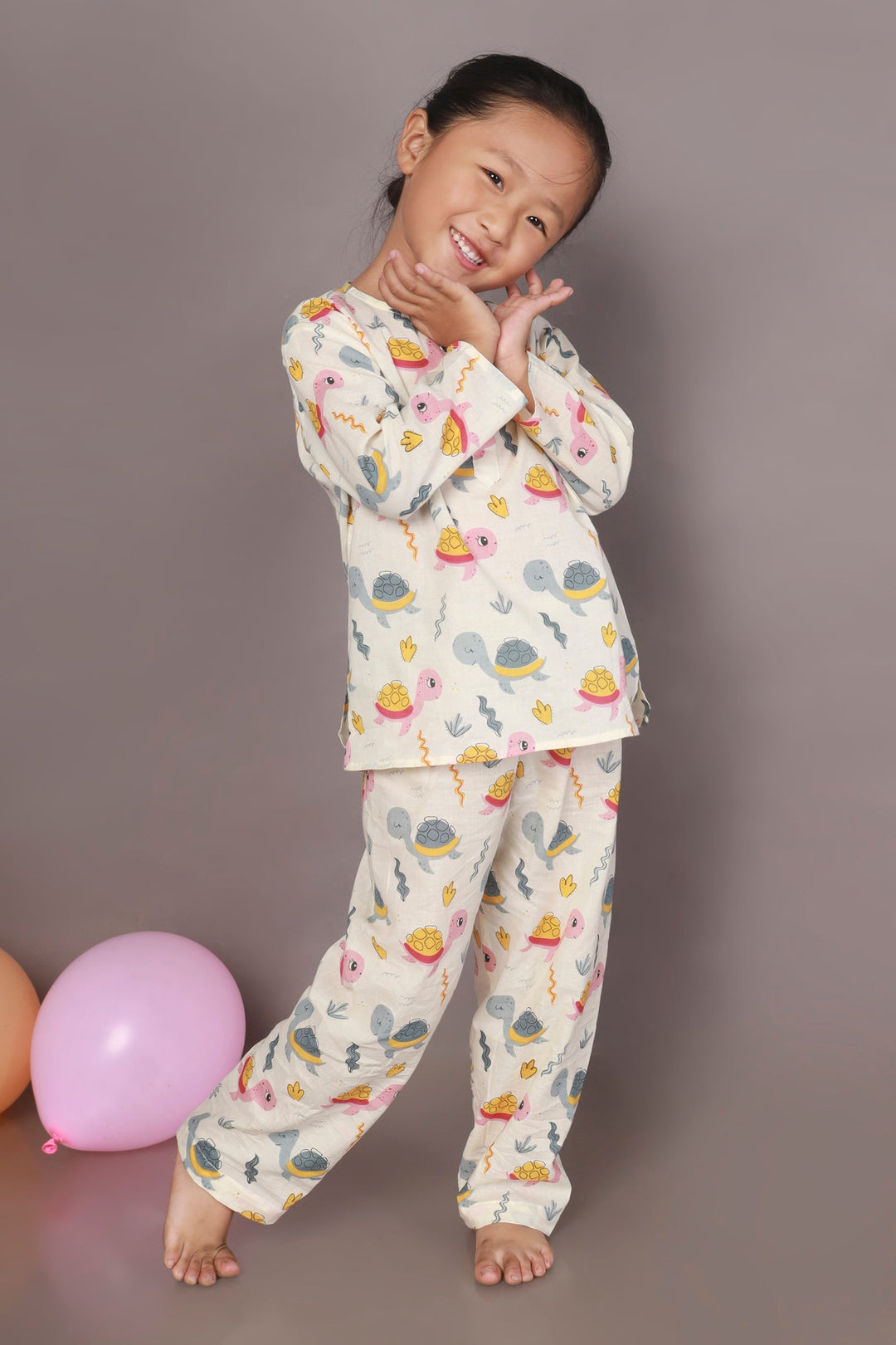 Turtle Stories Print Co-ord Set for Kids Unisex | SHOBITAM