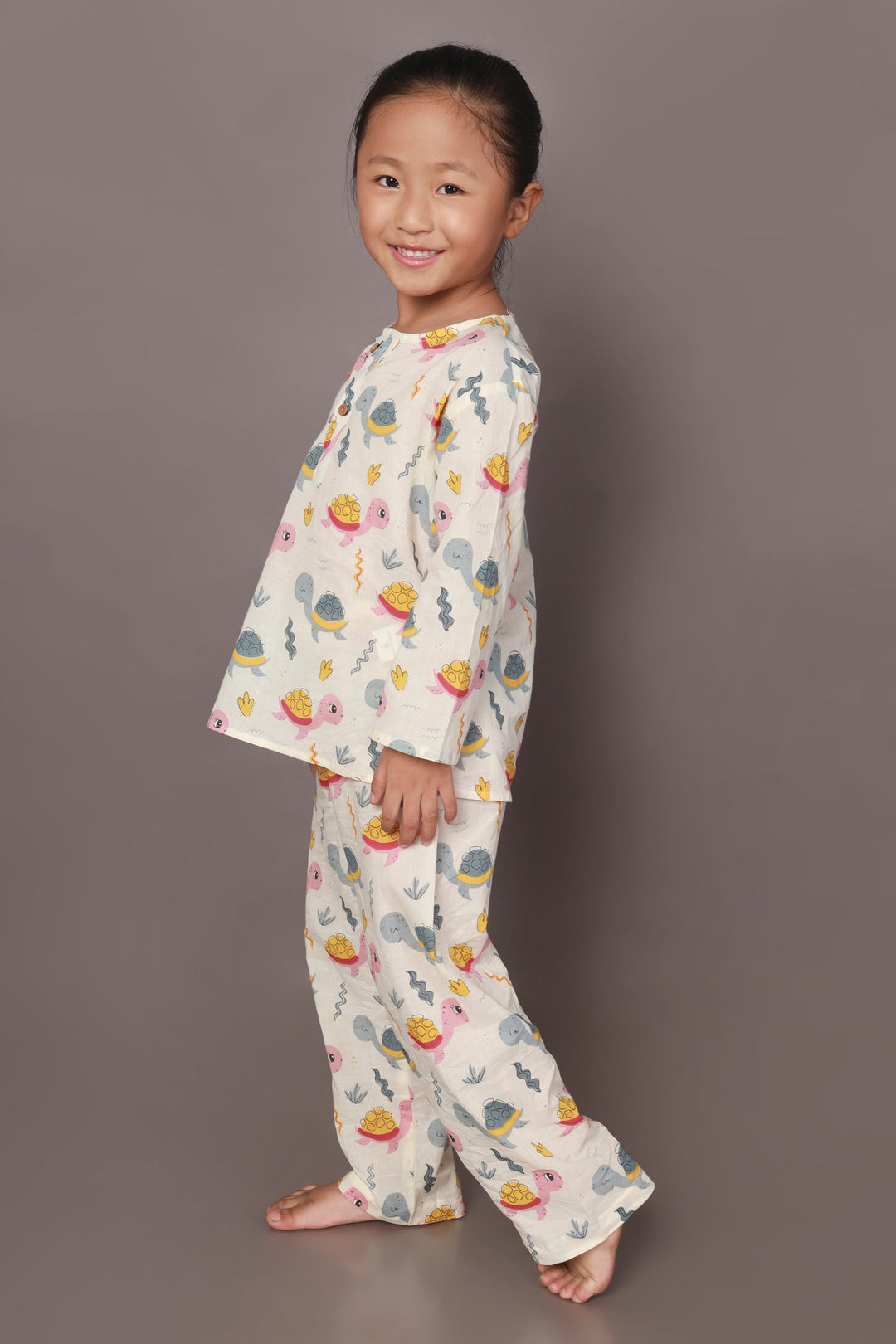 Turtle Stories Print Co-ord Set for Kids Unisex | SHOBITAM