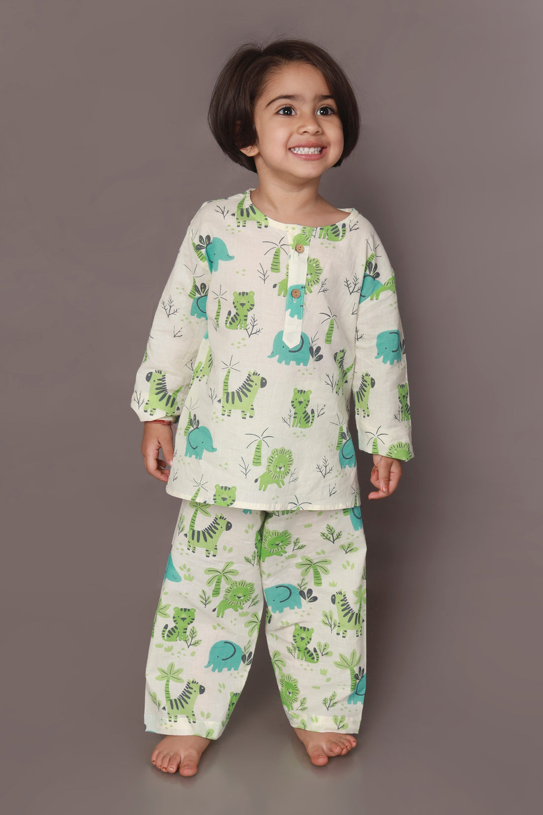 My Jungle Book Cotton Kurta & Pajama Set for Kids Unisex | SHOBITAM