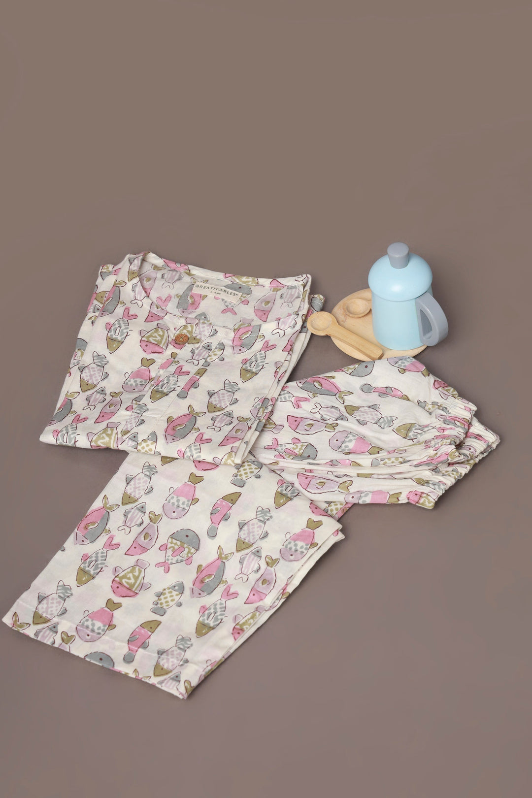 Nemo Land Print Kurta Pajama Nightsuit Set for Kids Unisex | SHOBITAM