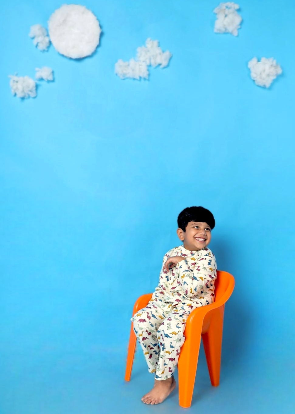 My Dinosaur Park Print Kids Unisex Nightsuit | SHOBITAM