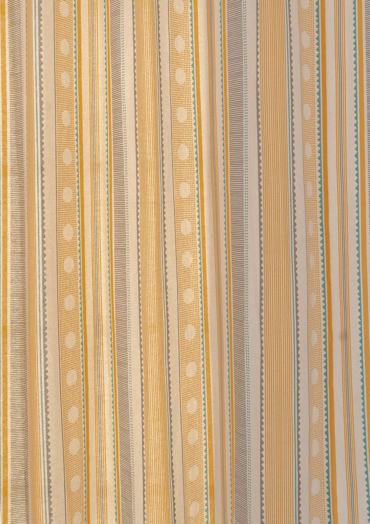 Buru 100% cotton boho curtain for living room - Light Reduction - Mustard - Single - Single Piece | SHOBITAM