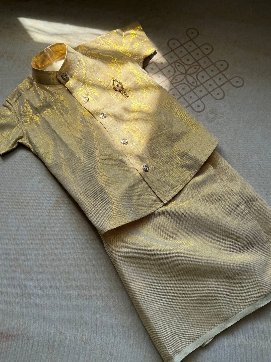 Boys Customisable Dhoti and Shirt - Express | SHOBITAM