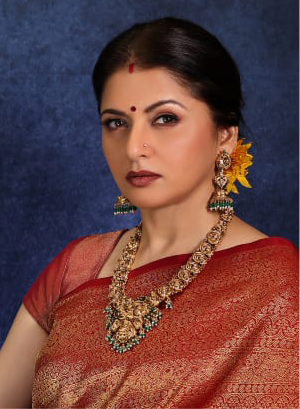 92.5 Silver 24 kt Gold-Plated Lakshmi Antique Gold Nagas Haram