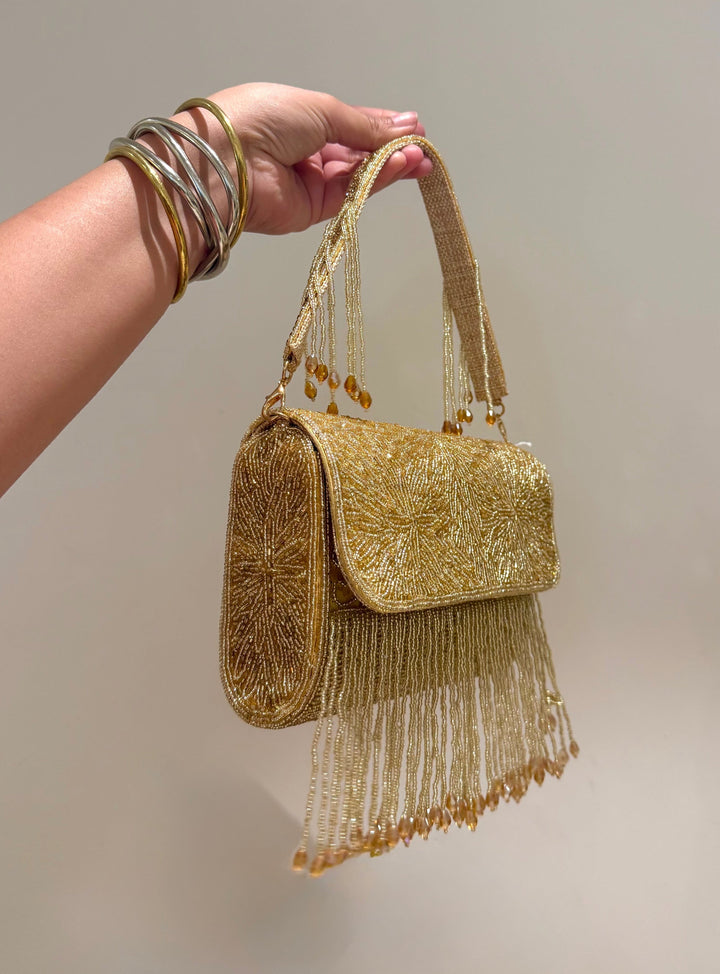 GOLDEN HOUR Beadwork Bag
