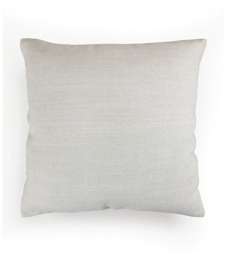 Light Beige Rajwarah Hand Embroidered Cushion Cover (16x16 Inches) | SHOBITAM