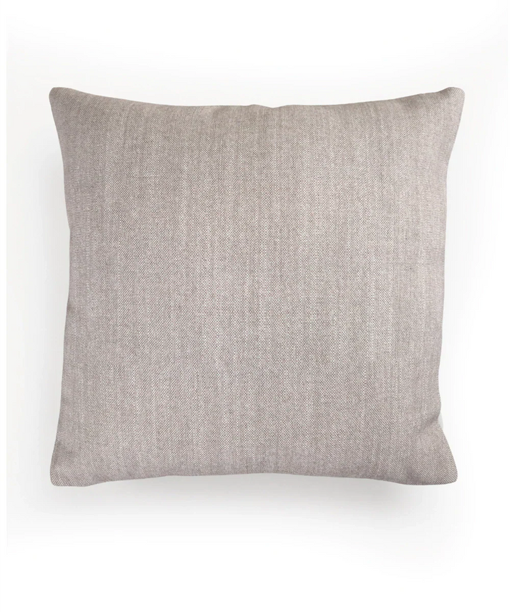 Light Brown Paisley Hand Embroidered Cushion Cover (16 x 16 Inches) | SHOBITAM