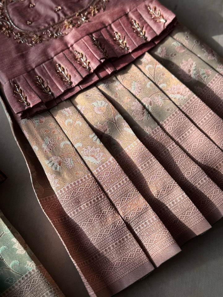 Mukhila - Crop top and Skirt Festive Edit Express | SHOBITAM