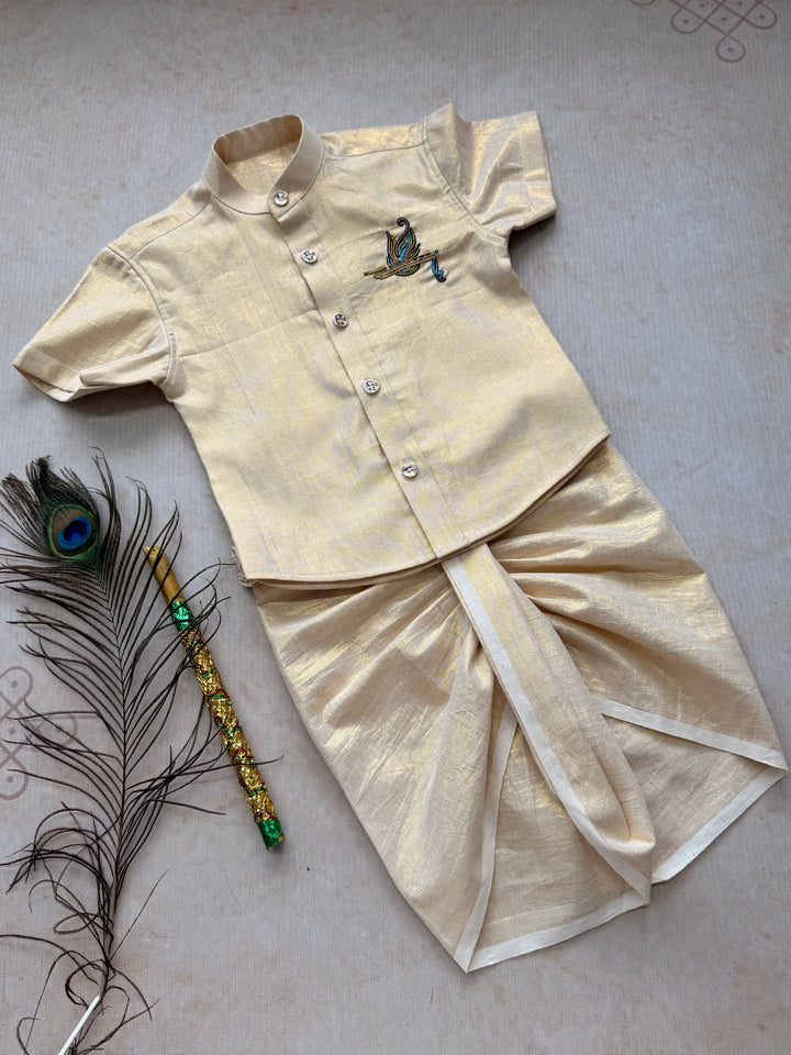 Boys Panchakacham Dhoti and Shirt - Express | SHOBITAM