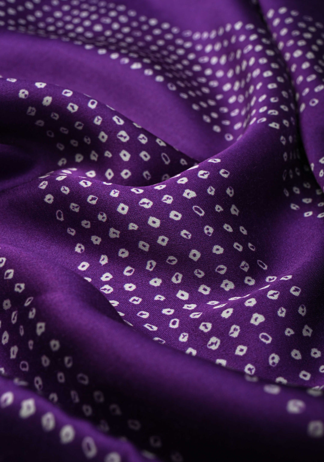 Purple Gajji Silk Saree with  Bandhni Digital Print and Gotta Patti Border