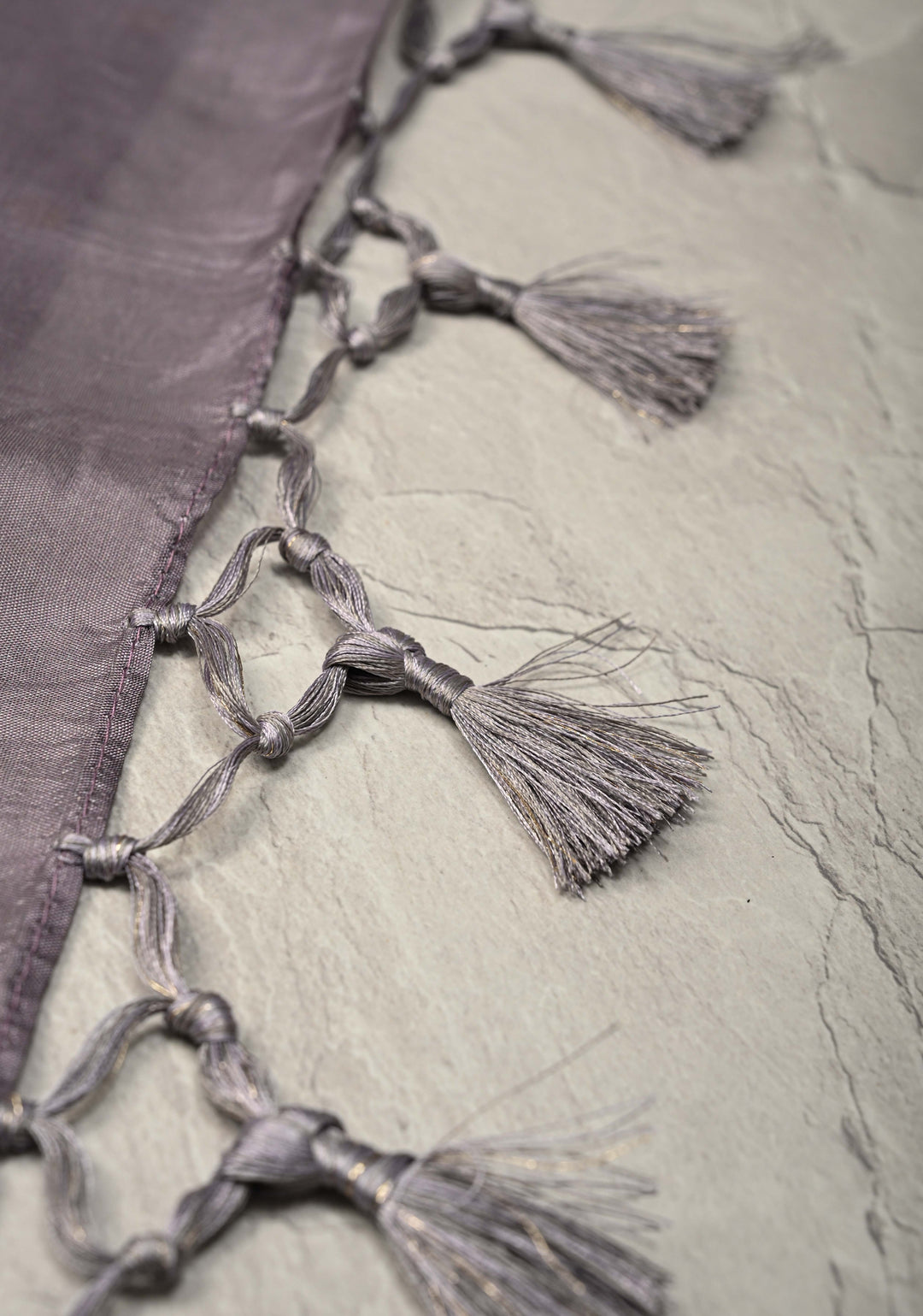 Vintage Mauve Viscose Saree with Meenakari Floral Jaal and Zari Border | SHOBITAM