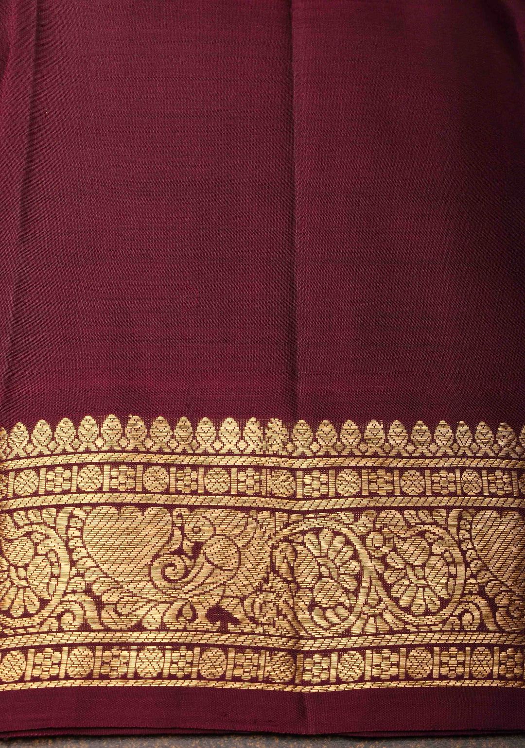 Bottle Green Kanjivaram Silk Saree with Zari Checks, Buttas and Contrast Rettaipet Zari Border | SILK MARK CERTIFIED (Copy)