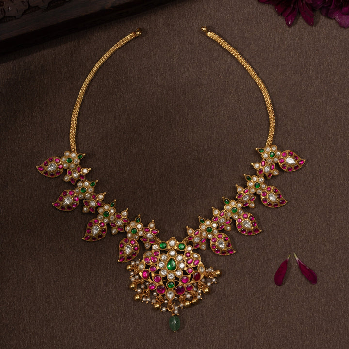 92.5 Silver Ambrosia Kundan Necklace | SHOBITAM