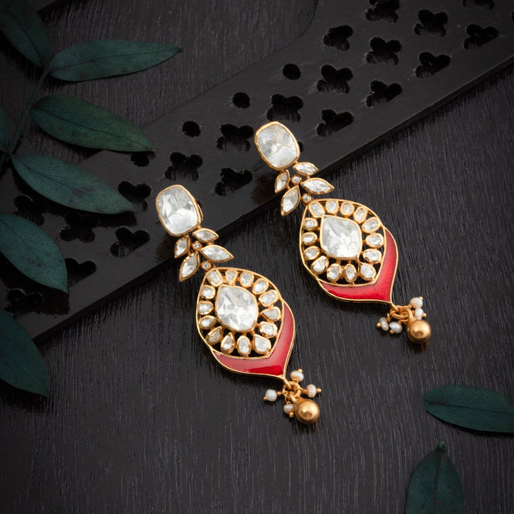 92.5 Silver, Gold Plated, Eirwyn Victorian Danglers | SHOBITAM