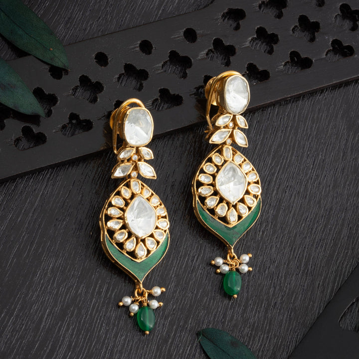 92.5 Silver, Gold Plated, Eirwyn Victorian Danglers | SHOBITAM
