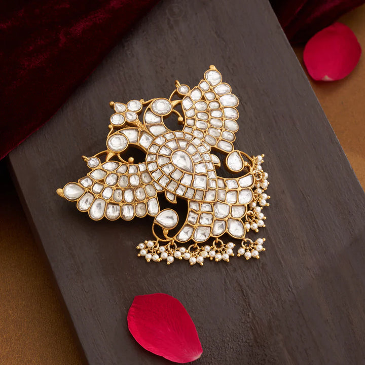 Pure 92.5 Silver, Gold Plated Prakriti Garuda Pendant