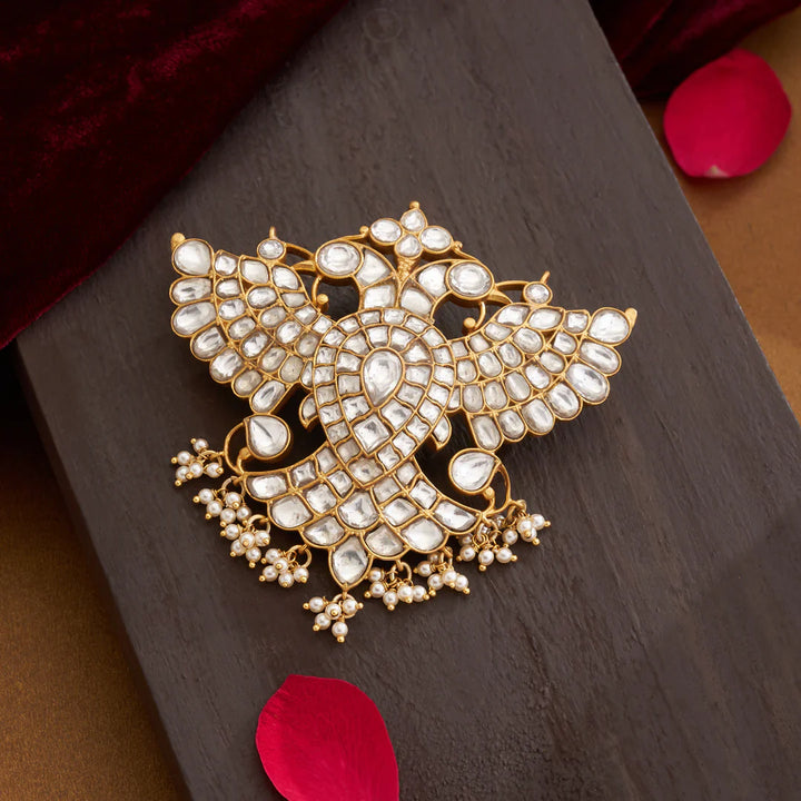 Pure 92.5 Silver, Gold Plated Prakriti Garuda Pendant