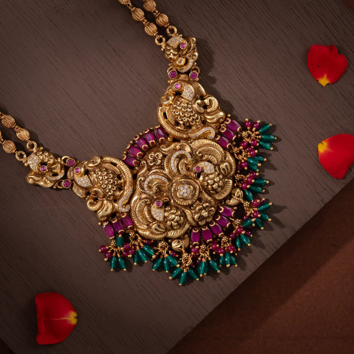 Stunning 92.5 Silver, Gold Plated Kiritin Haaram