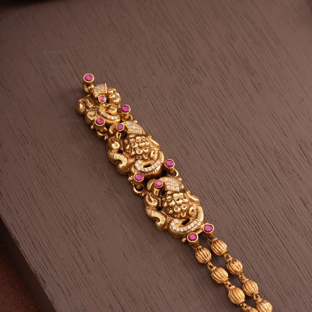 Stunning 92.5 Silver, Gold Plated Kiritin Haaram