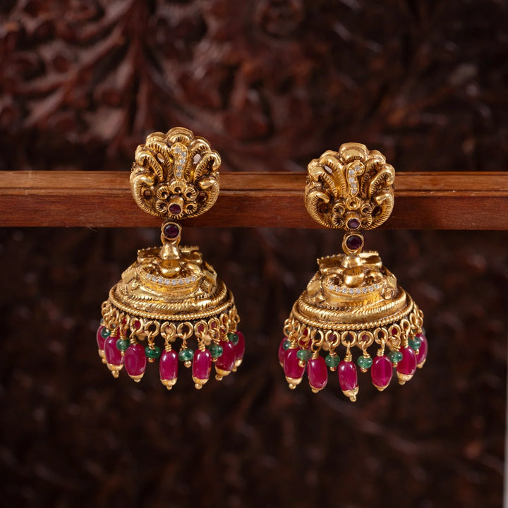 Pure 92.5 Silver,Gold Ritu Ranjan Jhumki