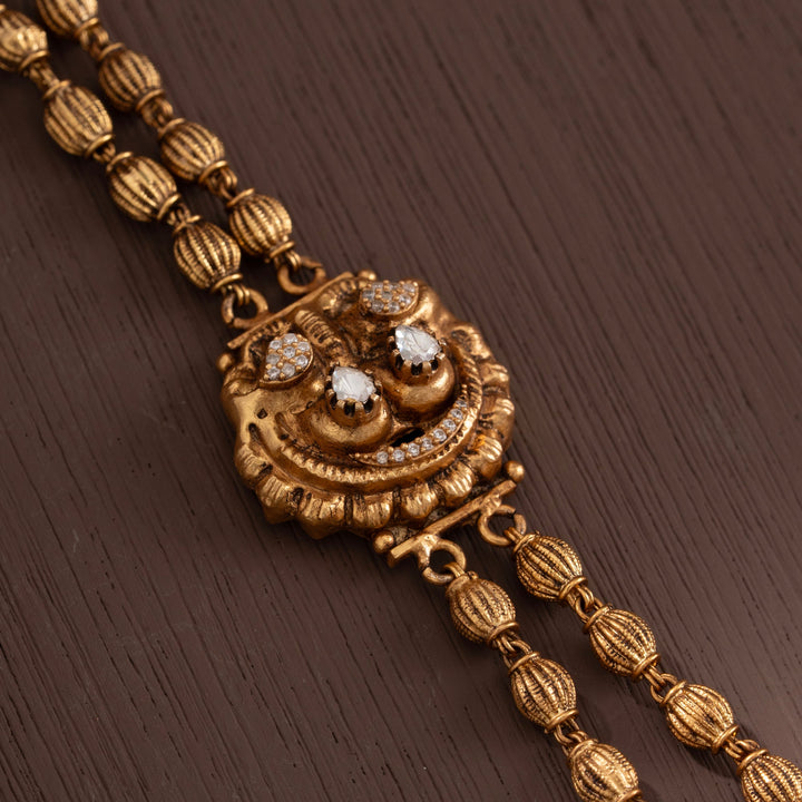 92.5 Silver, Gold Plated,Manoharini Haar Necklace | SHOBITAM
