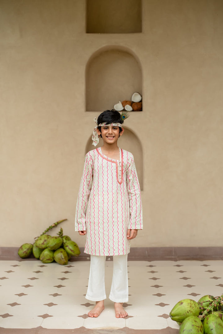 Chevron Kurta Set | SHOBITAM