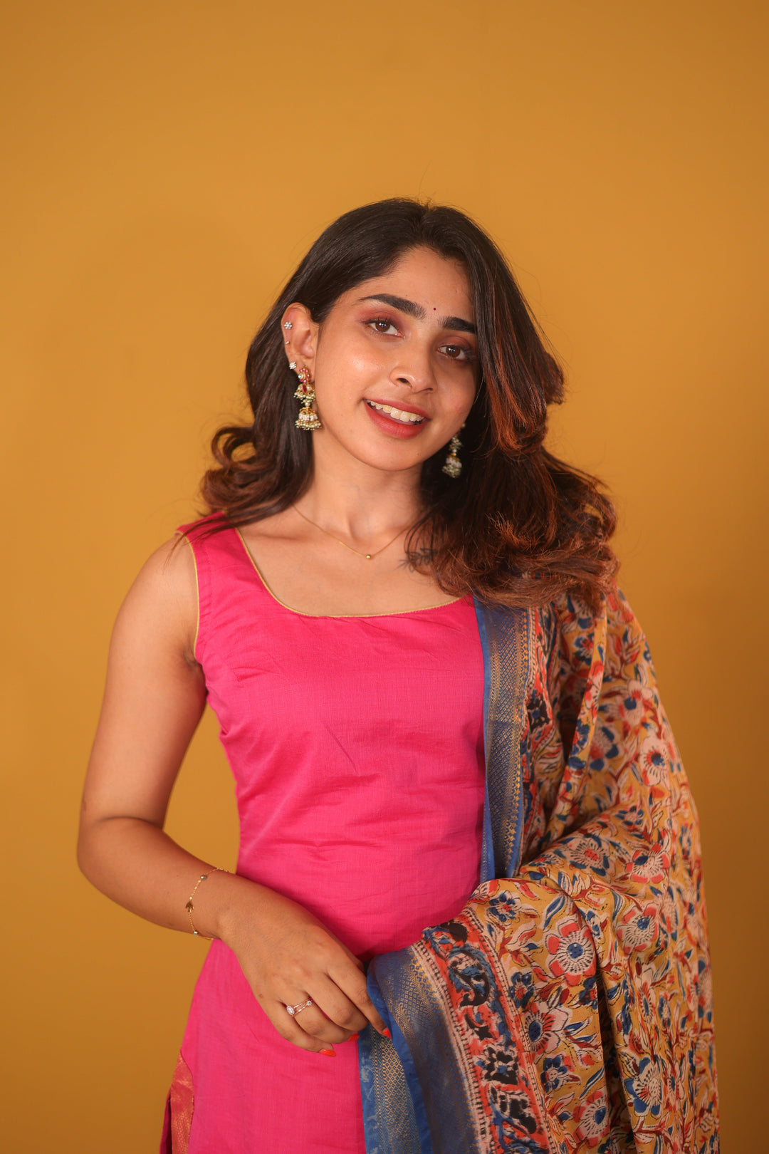 Anu Pink Kurti and Dupatta 2 Piece Set | Made To Order