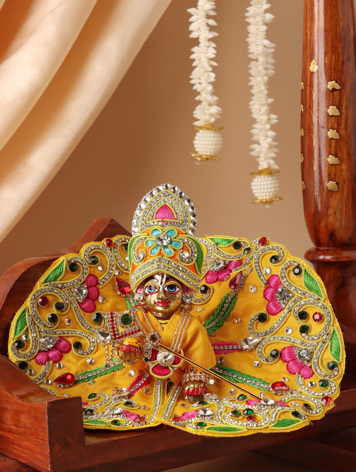 Yellow Makhan Chor Laddu Gopal Poshak