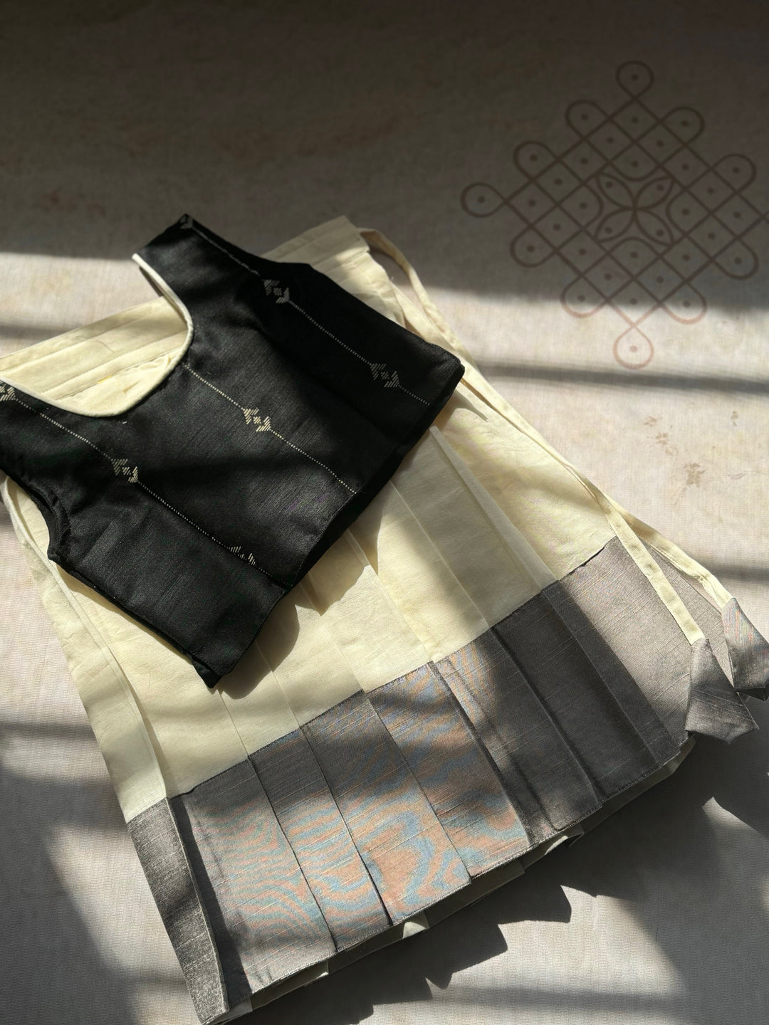 Vritti Crop top and skirt - Onam Edit Express | SHOBITAM