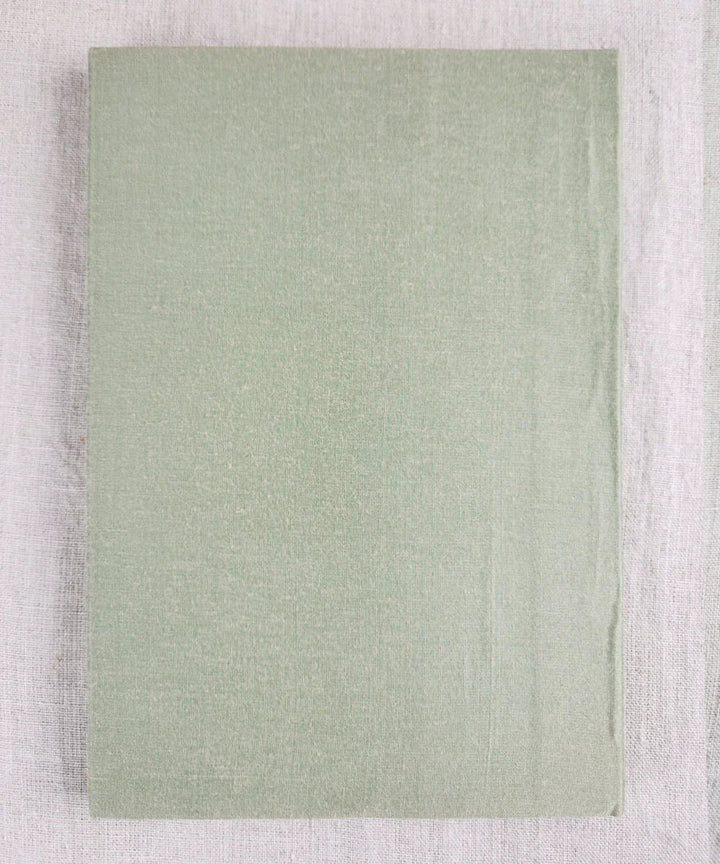 Fern Whisper Dupion Hand Embroidered Diary | Handmade paper | SHOBITAM